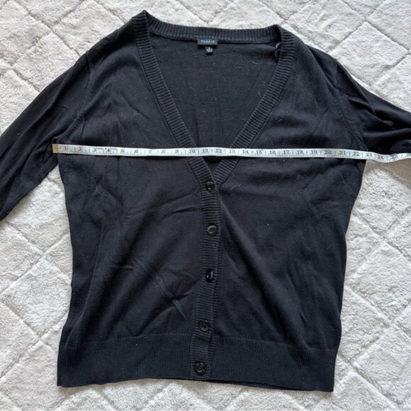 Torrid | Black Open Front Button Cardigan | Size 2 - Picture 9 of 10